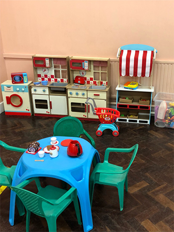 Kitchen area at Make and Play